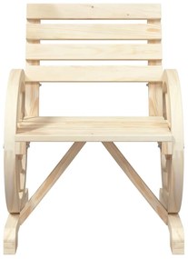 3 pcs conjunto lounge de jardim madeira de abeto maciça