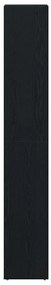Armário de Banheiro vidaXL Preto Carvalho 30x30x183,5 cm Madeira engen