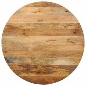 vidaXL Tampo de mesa redondo Ø90x3,8cm madeira de mangueira maciça