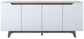 Console GD102 – Branco Nogueira – 180x78,6x45 cm