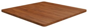 vidaXL Tampo mesa quadrado 80x80x2,5 carvalho tratado castanho-escuro