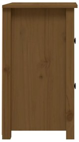 Mesas de cabeceira 2pcs 40x35x61,5 cm pinho maciço castanho mel