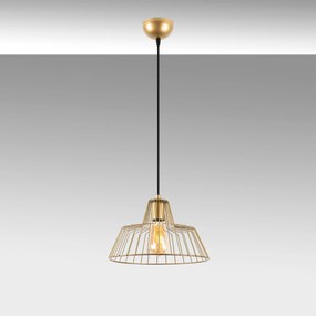 Chandelier Hakcu – Dourado Brilhante – 30 x 30 x 116 cm