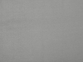 Cama de casal em veludo cinzento 180 x 200 cm MELLE Beliani