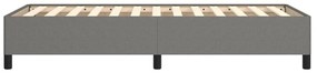 Estrutura de cama sem colchão 90x190 cm tecido cinzento-escuro