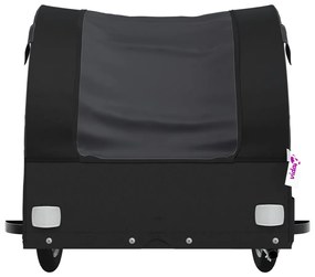 Reboque para bicicleta 30 kg ferro preto