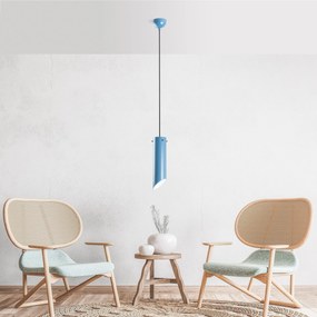 Candeeiro de Teto Kesikboru – Azul Claro – Ø8 h:28 cm