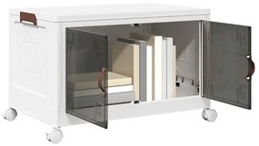 Caixa de arrumação empilhável com rodas 75 L 64x40x41 cm