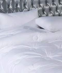 Edredão branco 260x240 - Edredão cama 180 cm - Edredon quente inverno 350 gr./m2