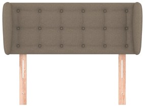 Cabeceira cama abas tecido 83x23x78/88 cm cinzento-acastanhado