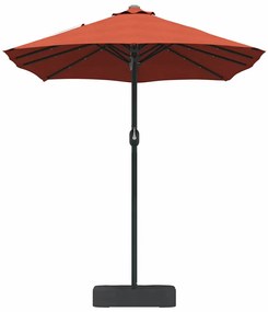 Guarda-sol de Jardim Terracota 385 x 209 x 244 cm tecido