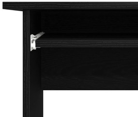 Escrivaninha vidaXL em Preto Carvalho de 120x140x75 cm em Madeira Enge