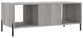 Mesa de centro 102x50x40cm derivados de madeira cinzento sonoma