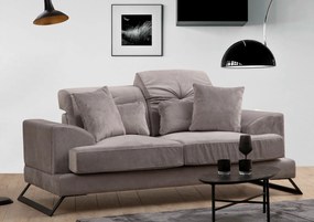 Sofá de 2 Lugares Frido – Cinzento Claro – 185x100x92 cm