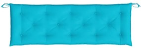 Almofadões p/ banco de jardim 2 pcs 150x50x7 cm tecido turquesa