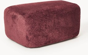 Pufe grande em teddy-bouclé Wolke