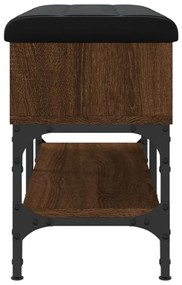 Banco sapateira 82x32x45 cm derivados madeira carvalho castanho