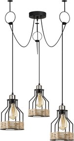 Chandelier Fiko – Preto – 97 cm de diâmetro