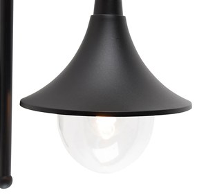 LED Candeeiro de parede exterior inteligente preto IP44 com Wi-Fi A60 - Daphne Clássico / Antigo