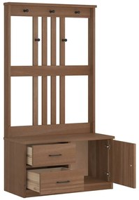 Árvore de Hall SANDNES 87x40x159,5 cm Madeira Maciça de Pinho