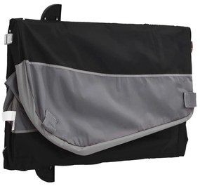Reboque para bicicleta 30 kg ferro preto e cinza