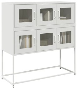 Aparador 100,5x39x107 cm aço laminado a frio branco