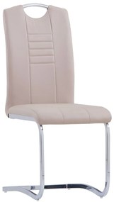9 pcs conjunto de jantar couro artificial cappuccino
