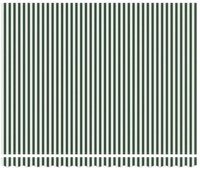 Toldo Retrátil Manual Verde e branco 400 × 300 cm tecido