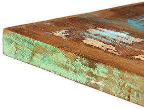 Mesa de jantar 140x70x75 cm madeira recuperada maciça