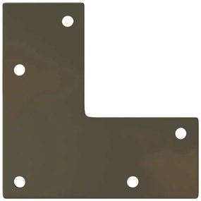 Pés de mesa de console formato cônico 4 peças aço natural 72-73 cm aço