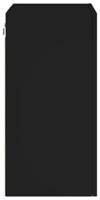 Móvel de parede p/ TV 40,5x30x60 cm derivados de madeira preto