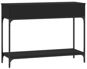 Mesa consola 100x34,5x75 cm derivados de madeira preto