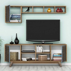 Móvel de TV Inci – Nogueira – 160 cm x 56,2 cm x 35 cm