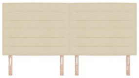 Cabeceira Design Lines Creme 200 cm Tecido