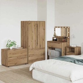 vidaXL Armário de arrumação Carvalho Artesanal 80 x 48 x 57 cm
