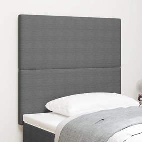 Cabeceira vidaXL Design Simples Cinza Claro 100 cm Tecido de Veludo