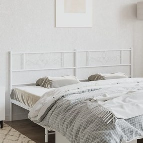 Cabeceira de cama 180 cm metal branco