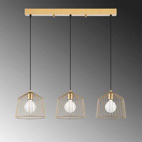 Candeeiro de Teto Cat – Ouro Brilhante – 96 x 26 x 121 cm