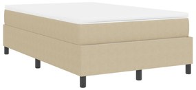 Cama Box Spring com Colchão Verde Claro Cinza 120x200 cm Tecido de Cor