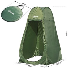 Tenda de Campismo Instantâneo Tipo carpa Chuveiro Trocador de WC Impermeável para acampar - 100x100x185cm