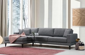 Sofá-Cama de Canto Nordic – Cinzento Escuro – 303 cm x 160 cm