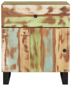 Mesa cabeceira 50x33x60 cm madeira recuperada maciça/derivados