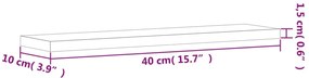 Prateleiras de parede 4pcs derivados de madeira cinzento sonoma