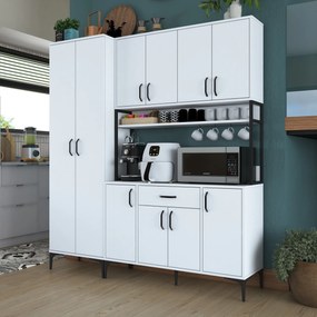 Móvel Multiuso JE133 – Branco – 180 cm x 198,6 cm x 40 cm