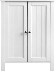 Armário de arrumação com porta dupla 60 x 80 x 30 cm branco