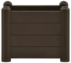 Canteiro elevado para jardim PP 43x43x35 cm moca