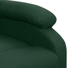Poltrona elevatória tecido verde-escuro