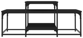 Mesa de centro 102x60x45 cm derivados de madeira preto