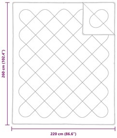 Colchas &amp; Edredons Branco 260 x 220 cm Microfibra