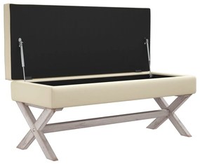 Banco de arrumação 110x45x49 cm linho
